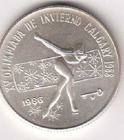 Beschrijving: 5 Pesos  W-OLYMPIC  SKATER